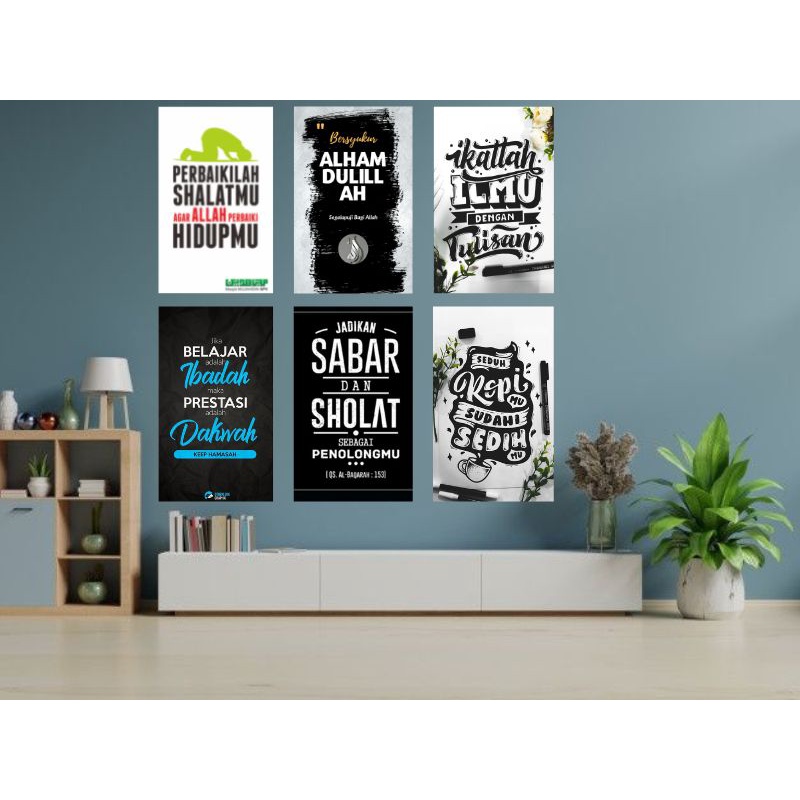 POSTER KAYU MDF QUOTES KATA KATA INSPIRASI HIASAN KAMAR CAFE AESTHETICK KEREN MINIMALIS DEKORASI
