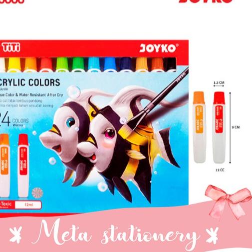 

Trendy Acrylic Color / Cat Akrilik Joyko AC-12ML-24 / 24 Color / Warna 바