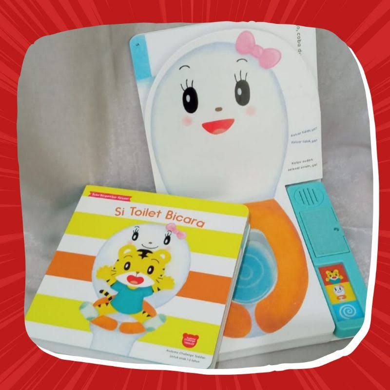 Sound Book Si Toilet Bocara Shimajiro Board Book Toilet Training