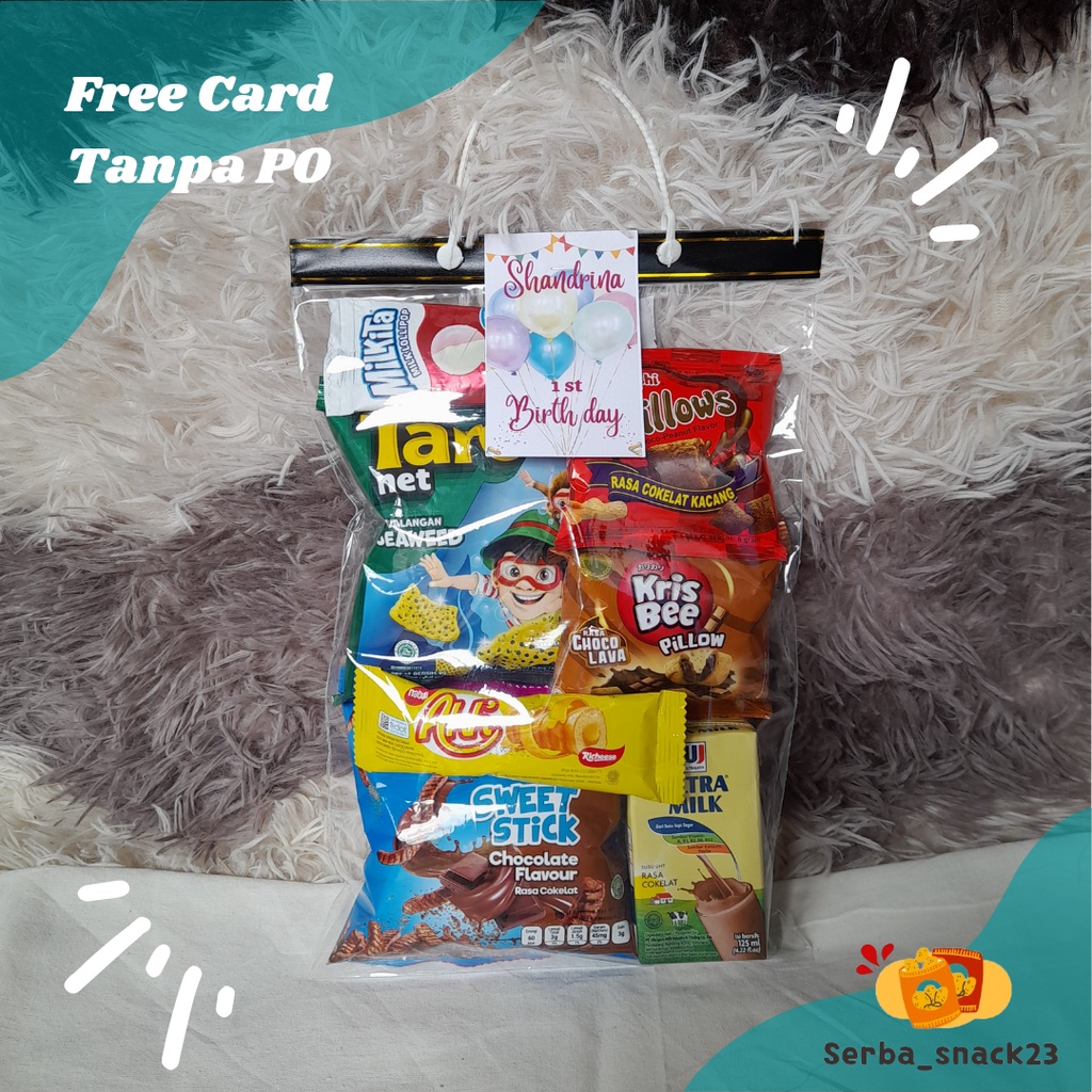 

BINGKISAN ULANG TAHUN / PAKET SNACK ULTAH ANAK / HAMPERS ULANG TAHUN