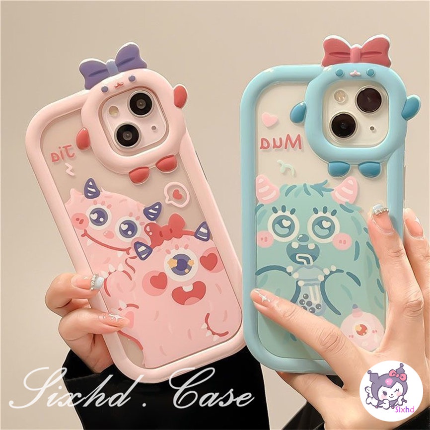 Redmi 12C 10C 10A 9T Note 12 11s 10s 11 10Pro 9A 9C A1 A1+ Xiaomi 12 11Lite Poco X3Pro NFC F3 M3 M4Pro 5G 3D Small Monster Phone Casing Couple Cute Case Monster Phone Soft Cover