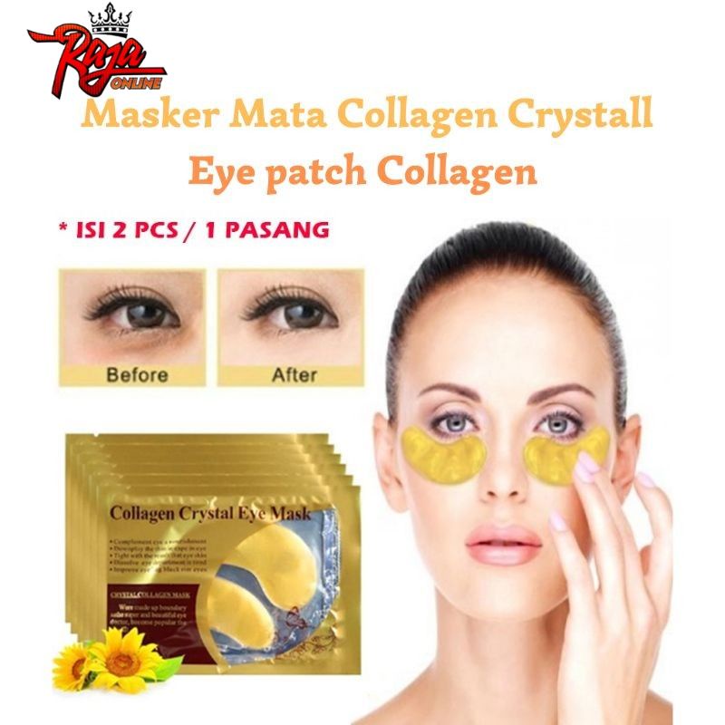 EM02- Masker Mata Crystal Collagen Gold Eye Mask Penghilang Mata Panda