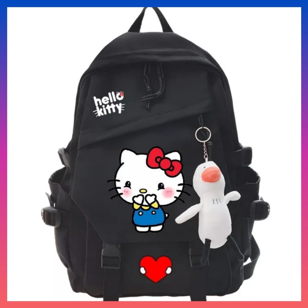 samasuka.shop - Tas Ransel Anak Perempuan Tk Sd Sekolah Karakter Kartun Hello Kittty Mini Wanita Paud Cewek Lucu