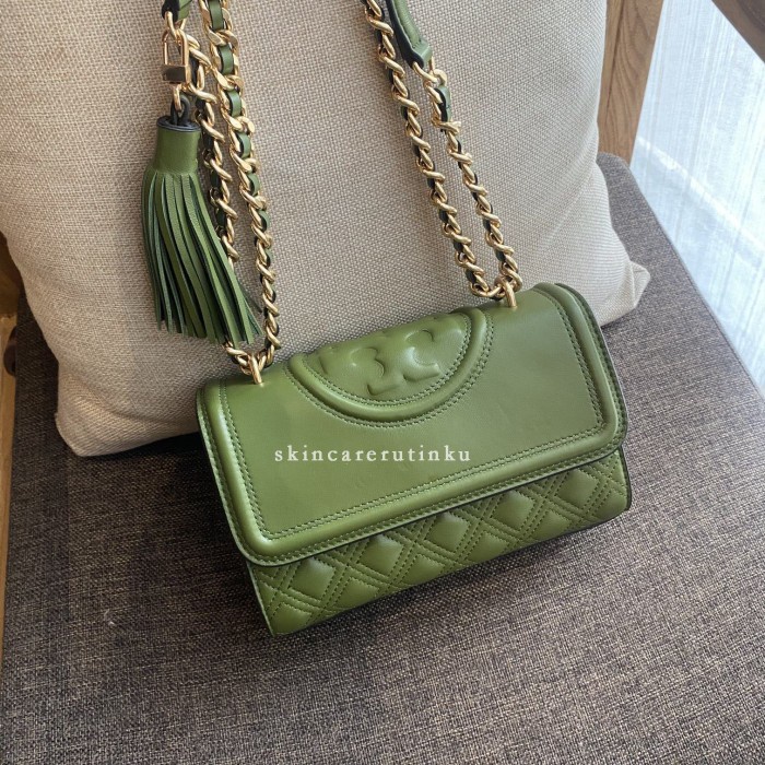 Tory Burch New Fleming Convertible Shoulder Arugula - ORIGINAL 100%