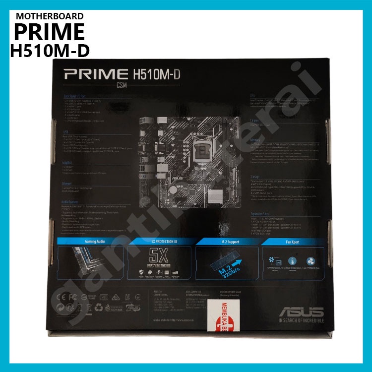 Motheboard Asus PRIME H510M-D LGA 1200 DDR4 Gen 11/10