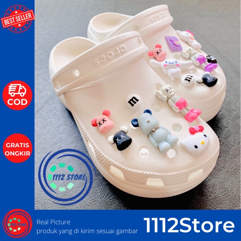 Jual 1112Store Charms Jibbitz Crocs designer Karakter kaws full colour