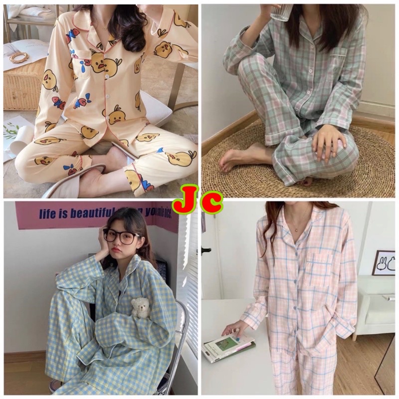 JC - Piyama Premium PP / Piyama wanita kekinian / Piyama wanita import murah