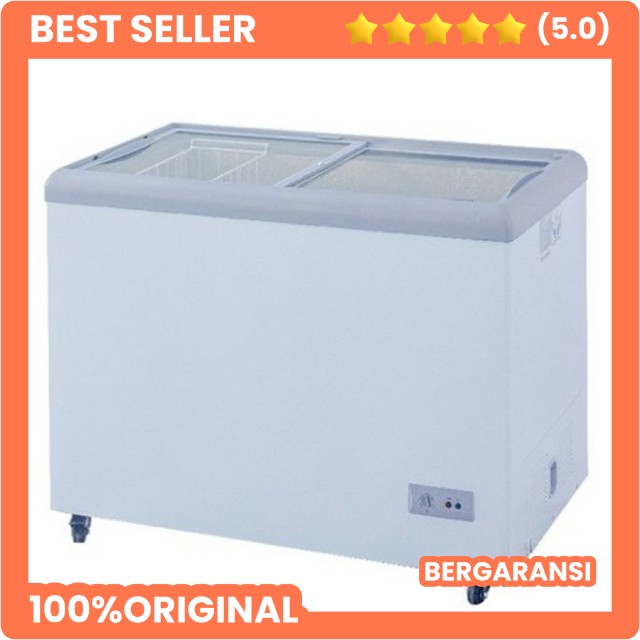 GETRA FREEZER GEA SD-256 KULKAS FREEZER KACA GESER ES KRIM - SLIDING FLAT GLASS ICE CREAM SEMARANG