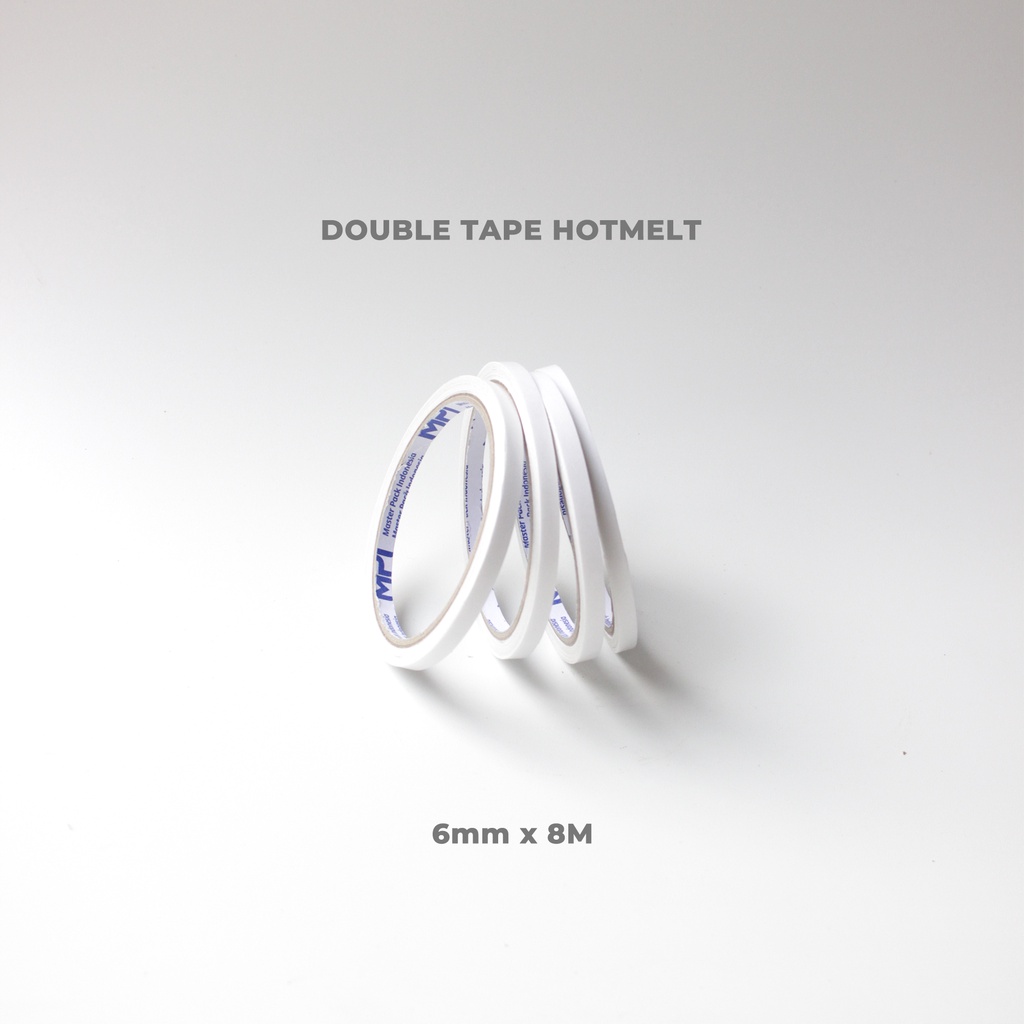 Double Tape MPI 6mm - Double Tape Kertas MPI 6mm