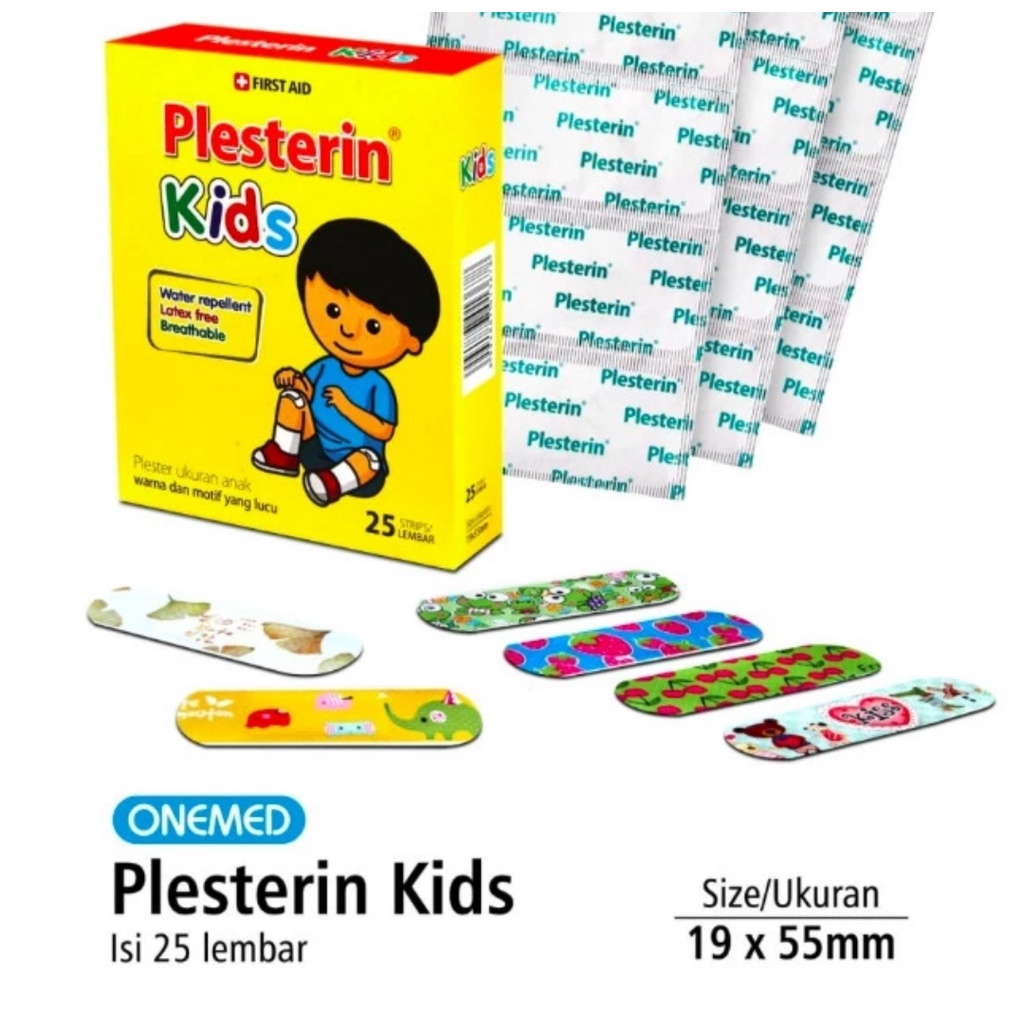 Plesterin Kids Onemed isi 25 pcs - Plester Luka Anak