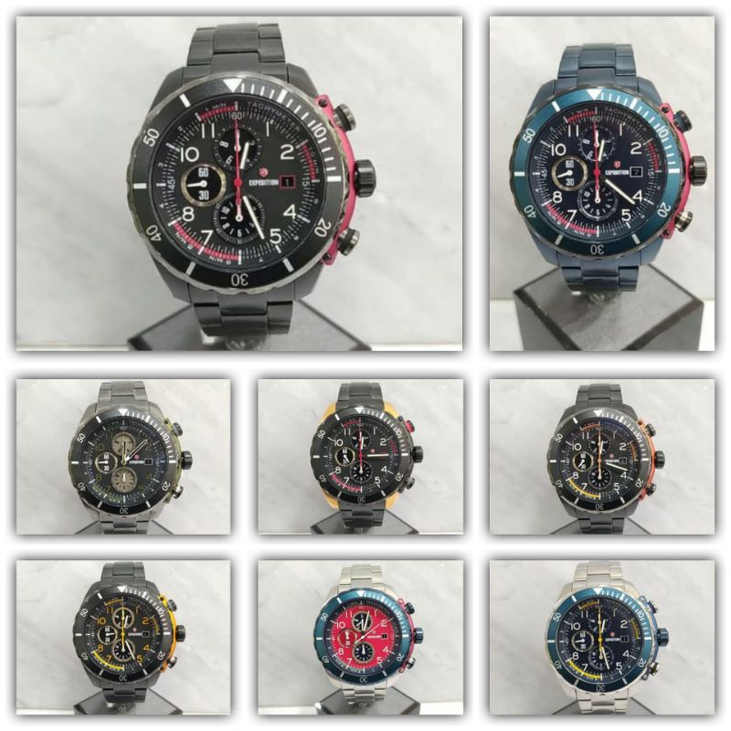 Jam tangan pria EXPEDITION 6795, sport chronograph, ORIGINAL, bergaransi resmi internasional.