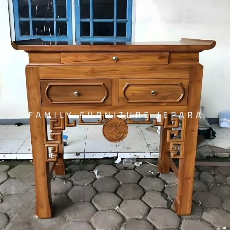 Jual meja altar sembahyang Konsul meja sembahyang cina kayu jati