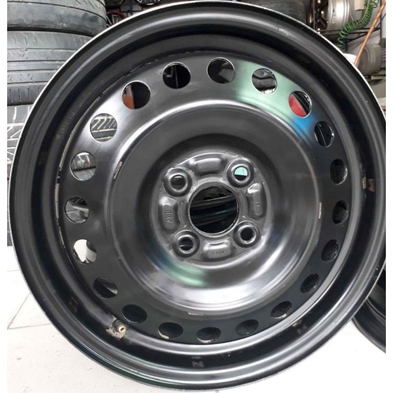 4 Velg R15 PCD 100 cabutan ori Honda mobilio brio calya sigra agya ayla vios jazz yaris datsun march ignis city civic Rp 1250.000 ( 4 velg)