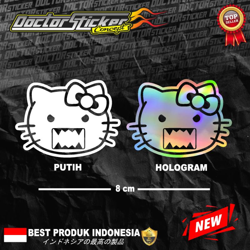 Jual Stiker Sticker Icon Hello kitty marah keren Sticker cutting Jdm