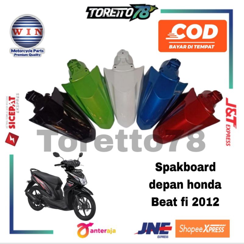 Slebor Depan Front Fender Spakboard Merk WIN Depan Honda Beat Fi 2012 Up