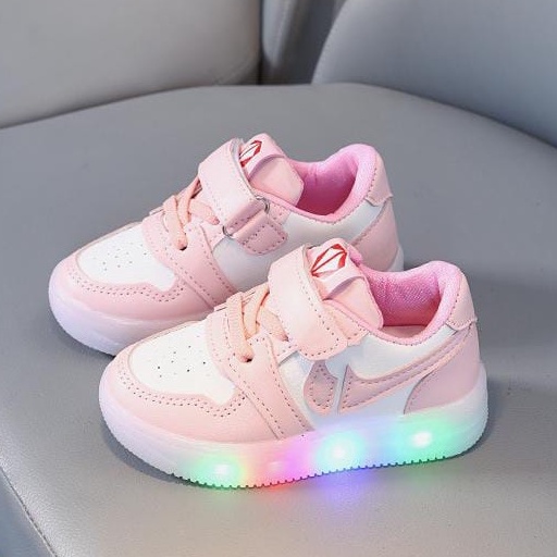 [Tokobig] Jeje LED Sepatu Anak Sport Sneaker Anak Ukuran 21-30 Usia 1-5 Tahun