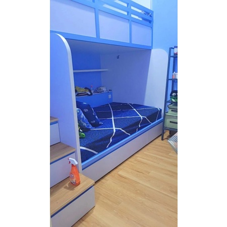 ranjang tingkat anak # ranjang hpl custom # tempat tidur minimalis hpl # interior hpl custom