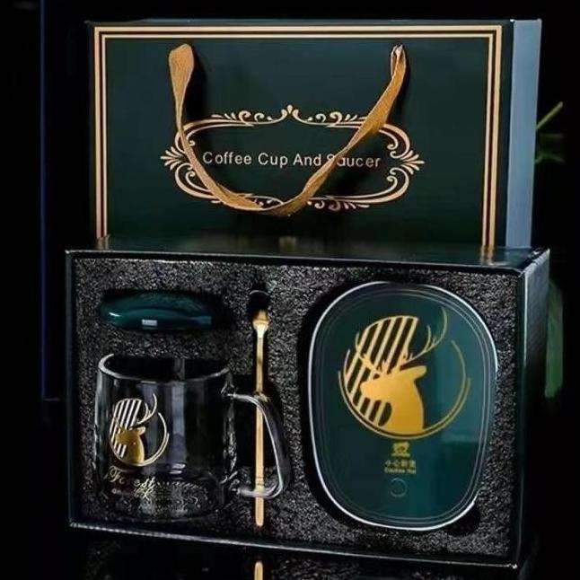 

[TERLARIS] CHRISTMAS DEER HAMPERS MUG WARMER SET / SET PENGHANGAT EW5346WED