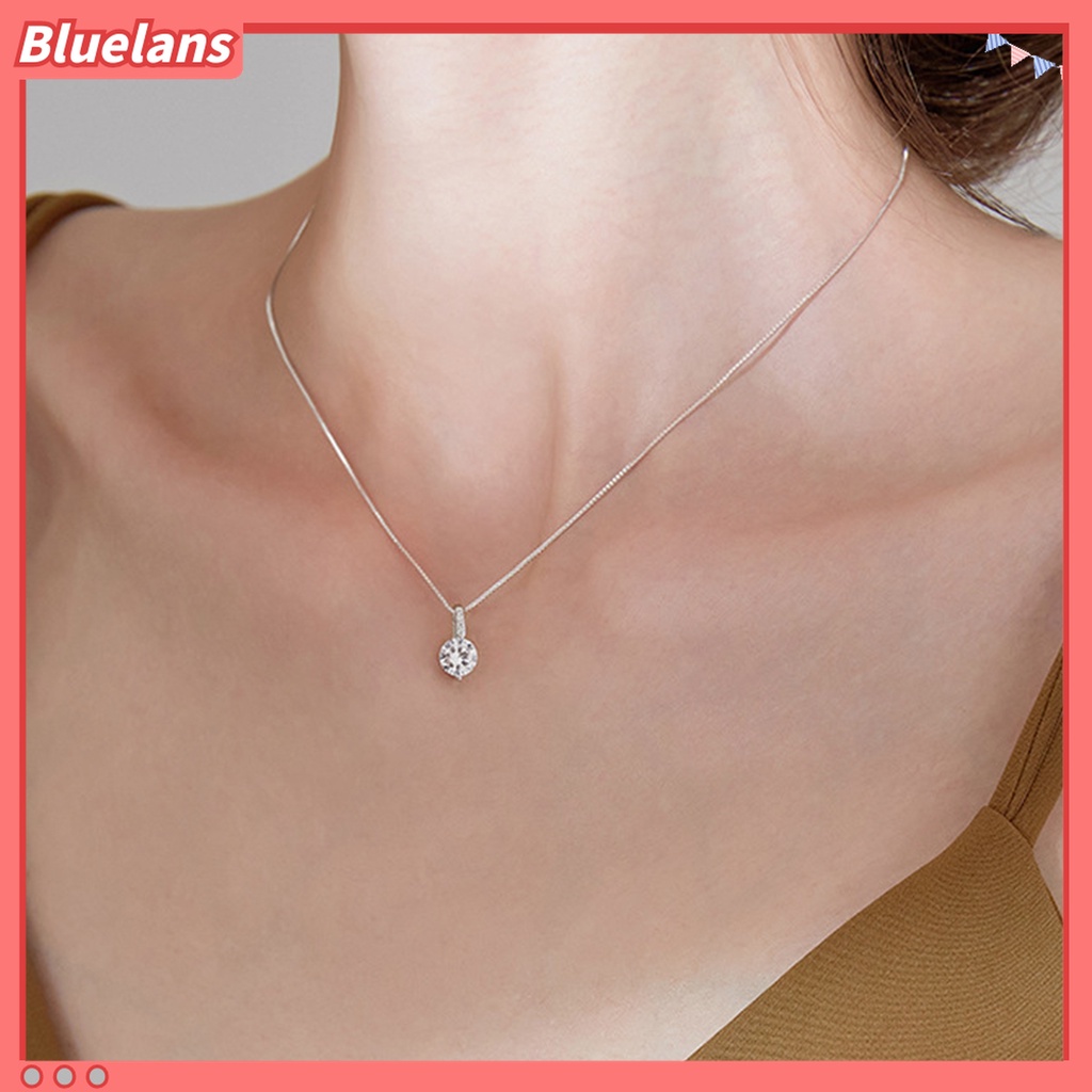 Kalung Choker Bentuk Water Drop Aksen Berlian Imitasi Untuk Wanita