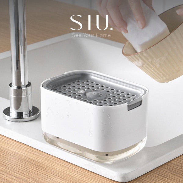 Pump Kitchen Soap Dispenser - Tempat Sabun Cuci Piring FREE Sponge