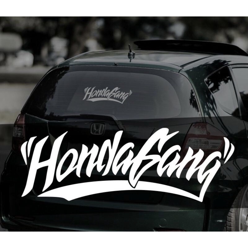 Stiker HONDA GANG CAR sticker cutting honda gang jazz brio civic stiker jdm