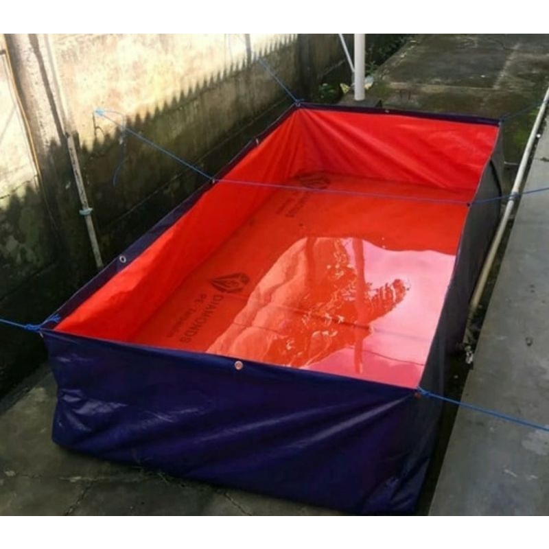 terpal kolam ikan a3 300x100x50cm ready stok