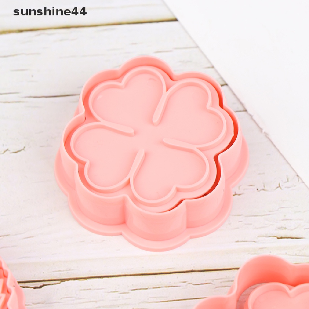 Sunshine 8Pcs / set Cetakan Kue / Biskuit Bentuk Daun 3D