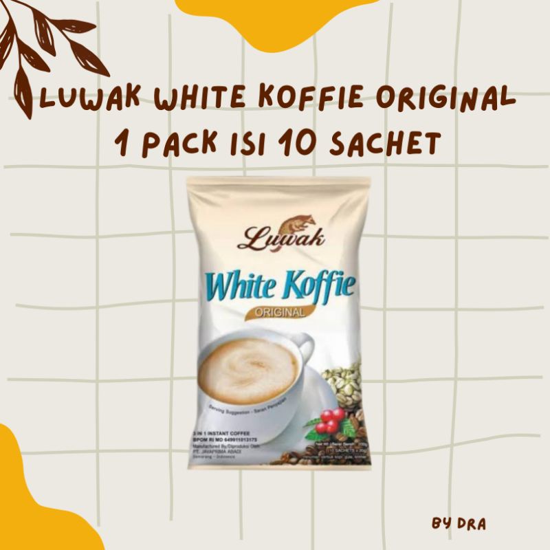 

Luwak White Koffie Per Pack Isi 10 Sachet