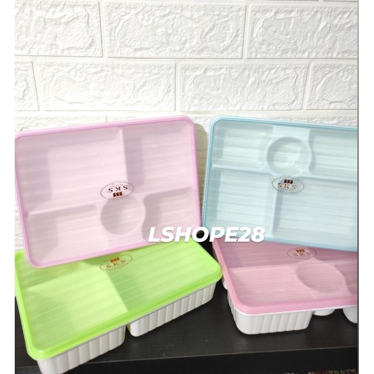 Tempat makan katering sekat 5.Tempat bekal anak / wadah bekal sekat 5.Souvenir ulang tahun tepak mak