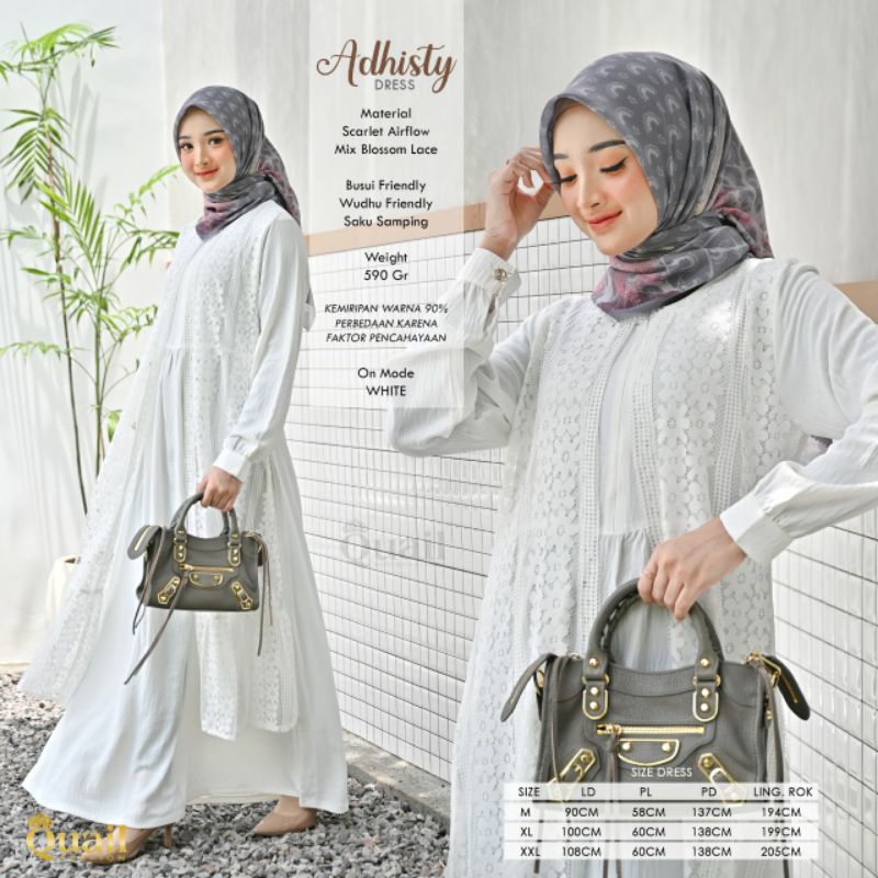 Gamis Wanita Quail Adhisty Dress