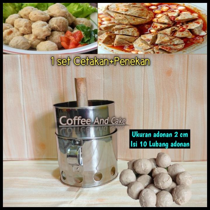 Cetakan Pentol Bakso Manual Isi 12 Lubang / Alat Pencetak Pentol Bakso