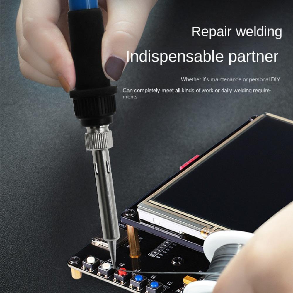 Solighter 17pcs/set Soldering Iron Tips Kepala Las Listrik Kepala Las Satu Kata Awalan Bebas Timah