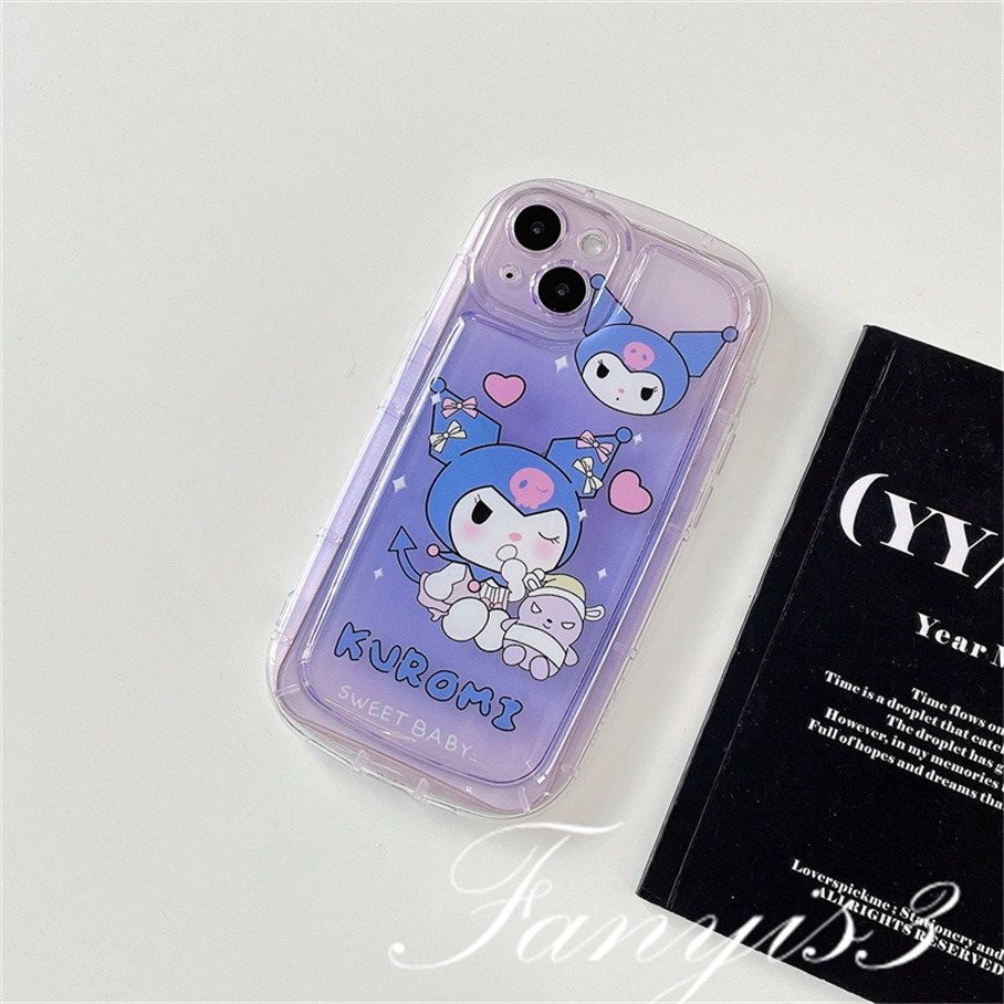 Compatible For IPhone 14 13 12 11 Pro Max X XR Xs Max 8 7 Plus SE 2020 Soft Case TPU Motif Kartun Kulomi Untuk