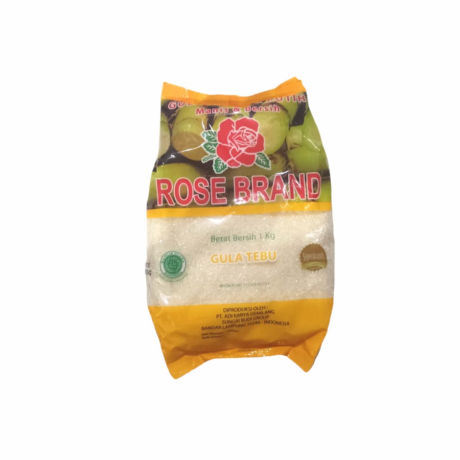 

GULA PASIR 1 KG ROSE BRAND PREMIUM / TEBU SUGARCANE ROSEBRAND KRISTAL