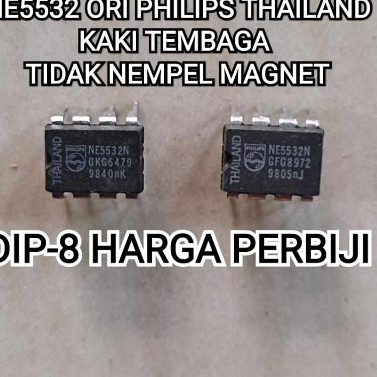 Terbaik IC NE5532 ORIGINAL PHILIPS ORI PHILIPS THAILAND K TEMBAGA DIP-8