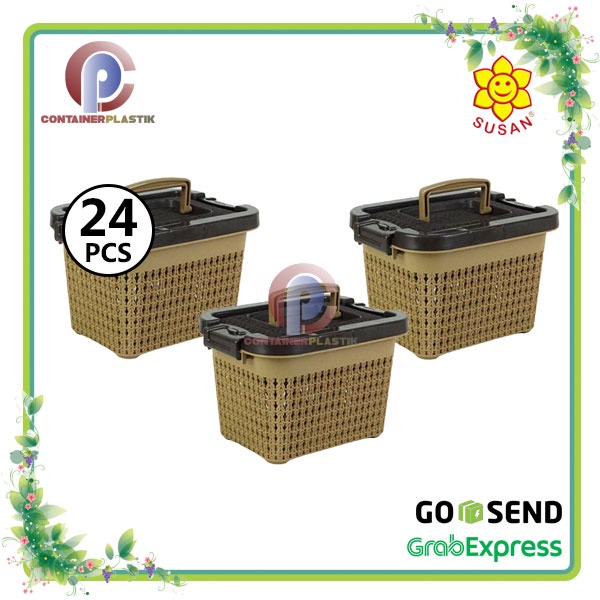 Keranjang  SG Rania + Lepek Cap/Gold (1 DOS)  - Keranjang Hajatan - Rantang Berkat - Keranjang Souve