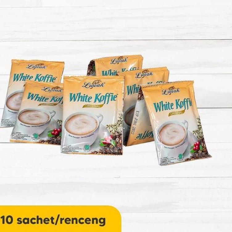 

Sikat Habis--Luwak White Coffee | Luwak White Koffie | Kopi Luwak 20 Gram (1 Renceng/10 Pcs)