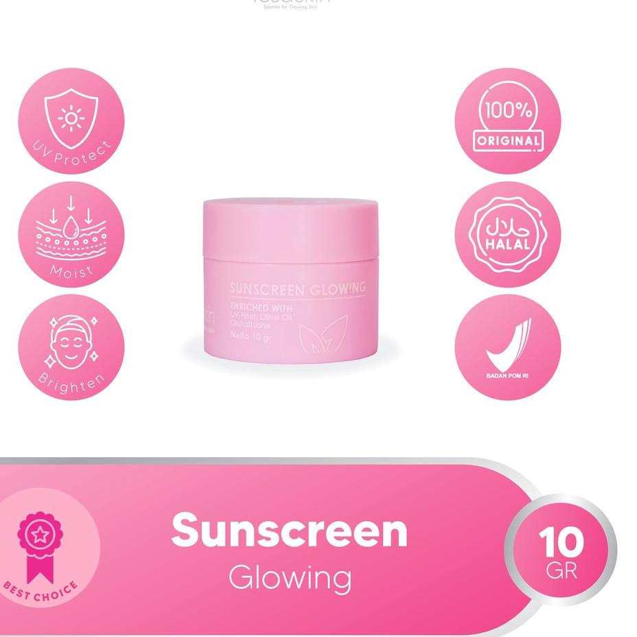 ➼dq Bayar Di Tempat✴ FESASKIN Sunscreen Glowing 10 gr 95 ✱