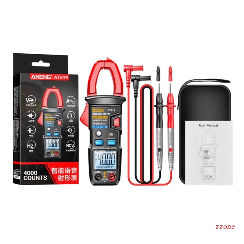 Zzz Clamp Meter Multimeter Tester Tegangan NCV 4000 Hitungan Dengan Fungsi Suara Broadcast Data