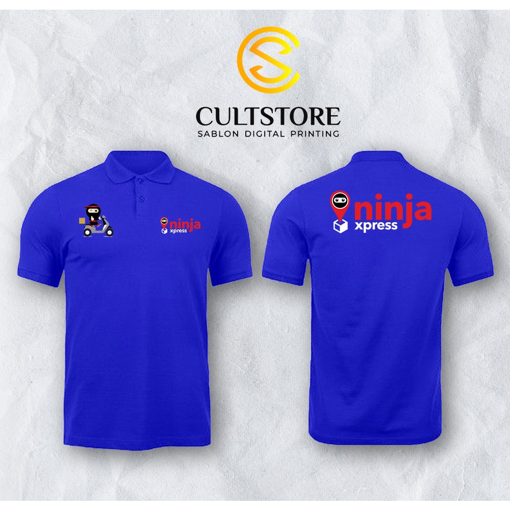 POLO SHIRT NINJA XPRESS – Polo Ninja Xpress – Kaos Ninja Xpress – Baju Ninja Xpress kurir – Custom