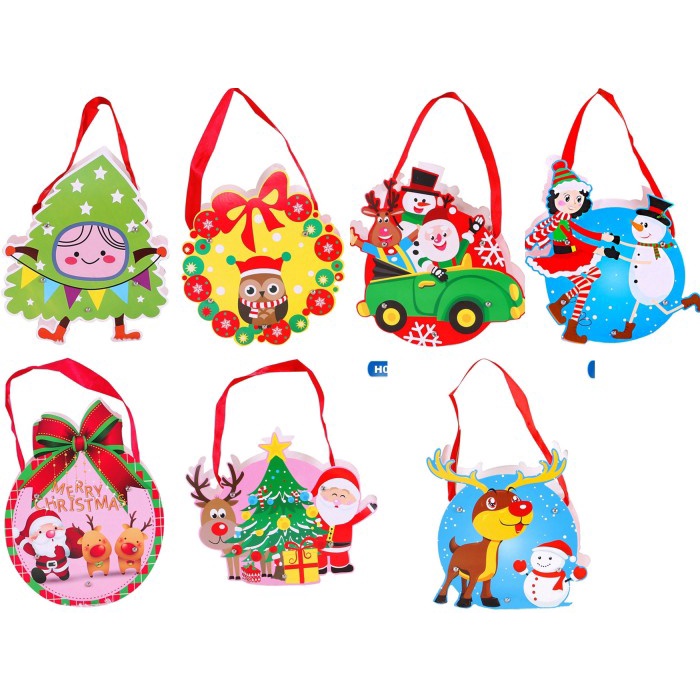 

DIY Christmas Paper Bag - Kantong Permen Tema Natal - 06