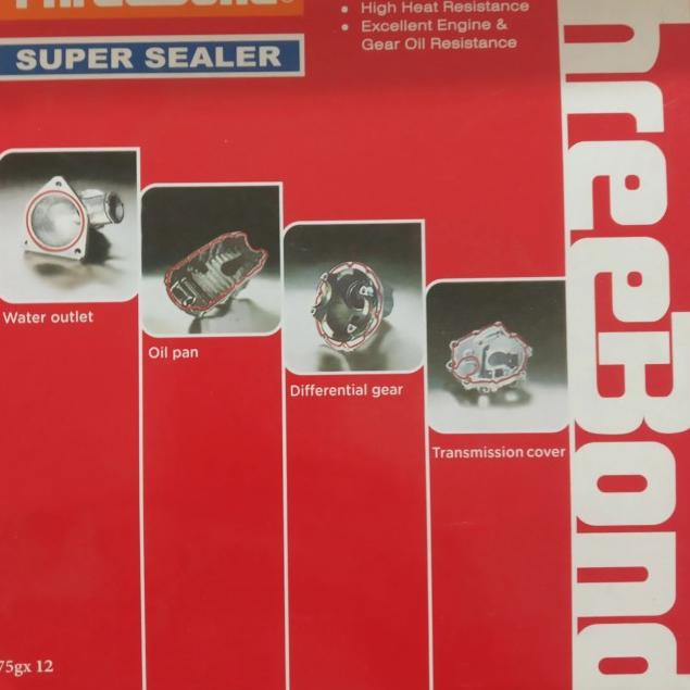 

Lem Gasket Threebond/Treebond RTV 75gr No. 2 High Temp Merah/Red