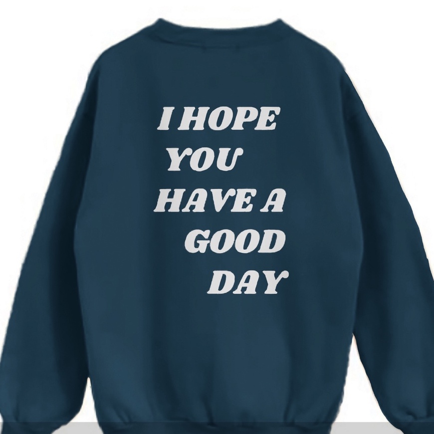 I HOPE YOU Sweater Crewneck Wanita Allsize Sablon Belakang Switer Atasan Wanita Terbaru