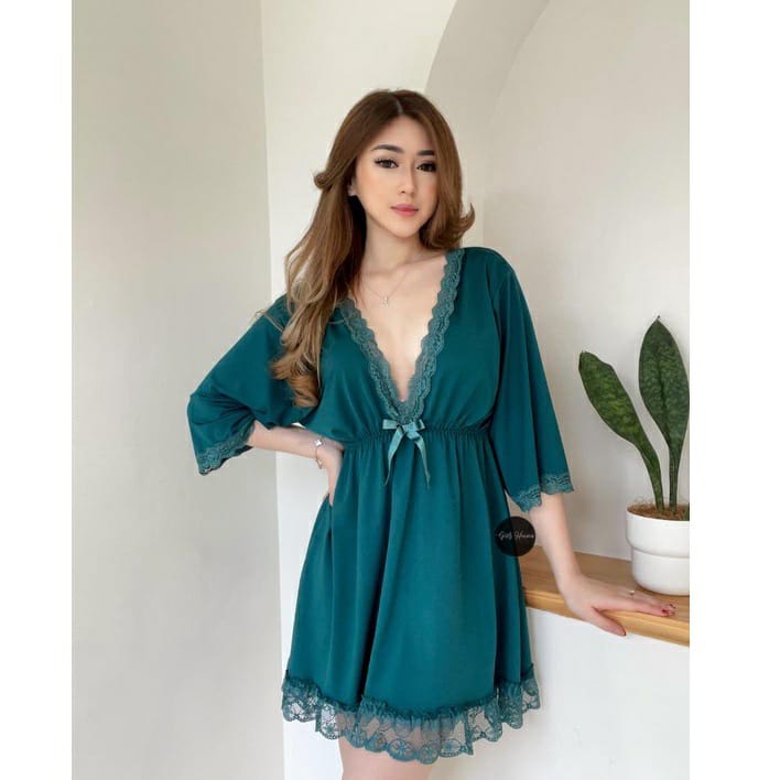 017P PROMO Sydney Lingerie Dress Only BAJU TIDUR WANITA KOREAN ATAU BAJU TIDUR PENGANTIN BISA COD (5TARAMSTORE)