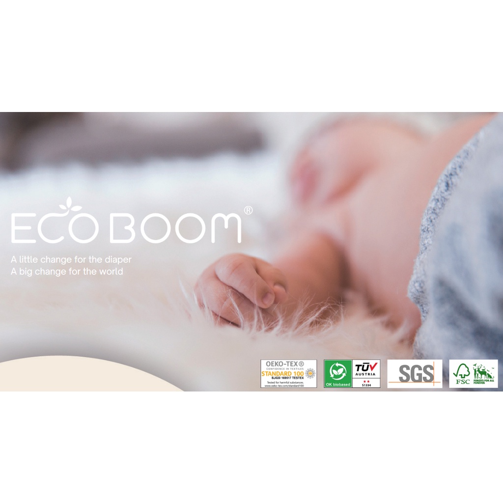 Eco Boom Bamboo Pants Diaper - Popok Diapers Celana Bayi Ecoboom Pampers Eco Friendly Sekali Pakai Ecoboom Pempes