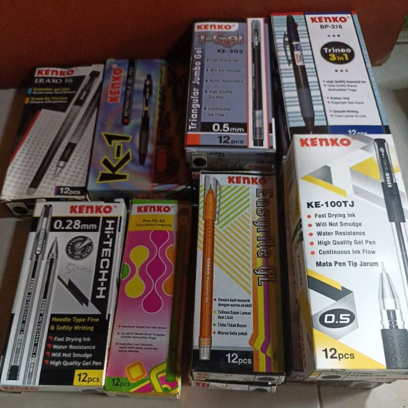 

bolpoin pulpen ball point pena balpoint ink pen bolpen kenko ke 100 tj easyrite gl hi-tech pen TIL S2 trineo 3 in 1 bp 318 tgel 303 gel k1 eraso 16