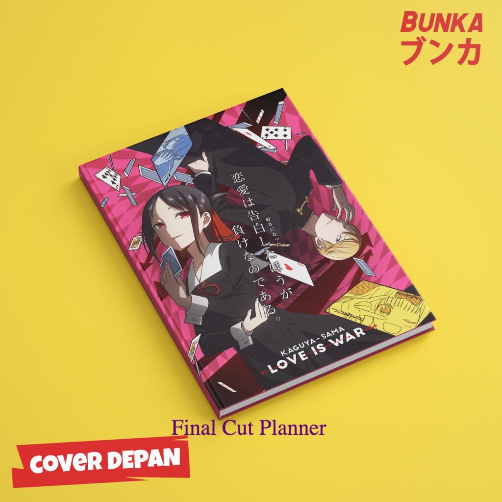 

Notebook Anime Kaguya Sama Love is War B Hardcover A5 Buku Tulis Catatan Note Agenda Planner .