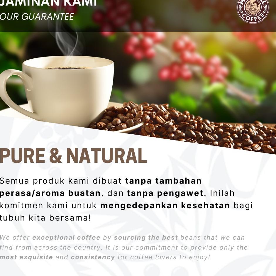 

Produk Premium.. Papua Wamena | Kopi Arabica Premium BUBUK / BIJI Murni MURRELL COFFEE LE9