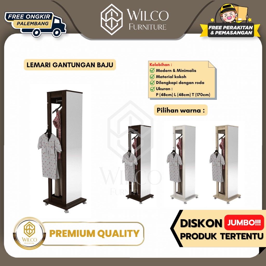 Lemari Gantungan Baju ASTER DS48 / Lemari Gantungan Minimalis