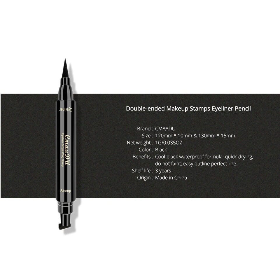 CMAA DU 2 IN 1 EYELINER STAMP LIQUID WATERPROOF